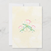 Elegant Yellow Haldi Ceremony Invitation Card Einladung (Rückseite)