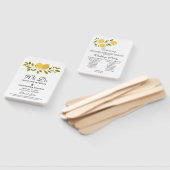 Elegant Yellow Lemon Wedding Program Fächer (Non-assembled)