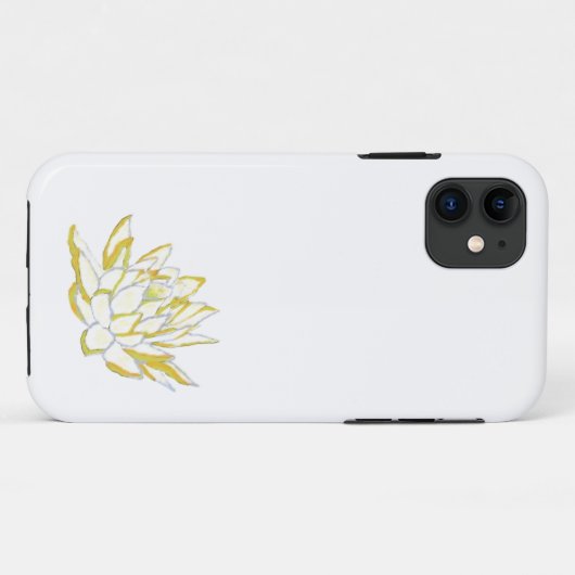 Elegant Yellow Lotus Blume Boho Floral Case-Mate iPhone Hülle (Rückseite (Horizontal))