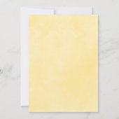 Elegant Yellow Magnolia Save the Date Einladung (Rückseite)