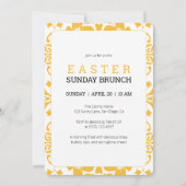 Elegant Yellow Oaster Sunday Brunch Einladung (Vorderseite)