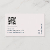 Elegant Yellow Old Money Visitenkarte (Rückseite)