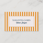 Elegant Yellow Old Money Visitenkarte (Vorderseite)