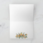 Elegant Yellow Rose Bouquet Blume Hochzeit Danke (Innenseite)