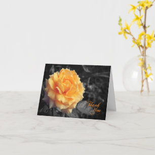 Elegant Yellow Rose Dankeschön Card Karte