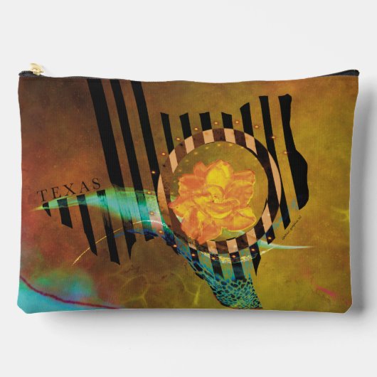 Elegant Yellow Rose of Texas Carry Bag_L Zubehörtasche (Vorderseite)