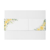 Elegant Yellow The Wedding Of Invitation Einladungsbanderole (Rückseitenbeispiel)