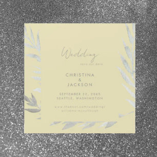 Elegant Yellow Wedding Save the Date Magneteinladung