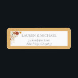 Elegant Yellow Wildflower Bridal<br><div class="desc">Looking for a modern and elegant bridal shower label? Look no further than this stunning Elegant Yellow Wildflower Watercolor Bridal Shower Return Address Label Featuring gorgeous watercolor floral artwork in shades of warm neutral shades of blush white marigold yellow dusty blue pink and burnt sienna, while the bordered design in...</div>