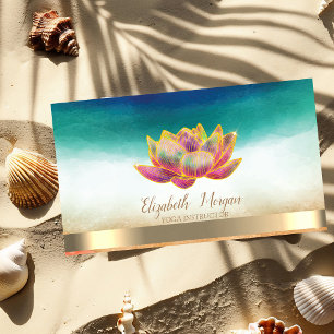 Elegant Yoga Chic Lotus Visitenkarte