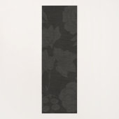 Elegant YOGA Instructor Black Gold Floral Mandala Yogamatte (Rückseite)
