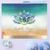 Elegant Yoga Instructor Blue Lotus Flyer (Einzeln)