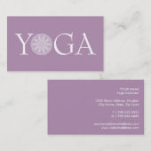 Elegant Yoga Instructor Card | Mandala Design Visitenkarte (Vorne/Hinten)