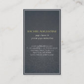 Elegant Yoga Instructor Gold Om Symbol und Mandala Visitenkarte (Rückseite)