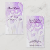 Elegant Yoga Instructor Om Symbol Visitenkarte (Vorne/Hinten)
