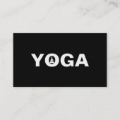 Elegant Yoga Instructor Visitenkarte (Vorderseite)