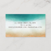 Elegant Yoga Instructor Women Silhouette Visitenkarte (Rückseite)