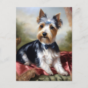 Elegant Yorkshire Terrier Beauty Postkarte