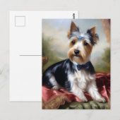 Elegant Yorkshire Terrier Beauty Postkarte (Vorne/Hinten)
