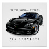 ELEGANT Z-06 VETTE ILLUSTRATION POSTER (Vorderseite)