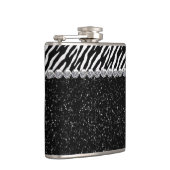 Elegant Zebra Flachmann (Rechts)