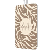 Elegant Zebra Mocha Pattern Autolufterfrischer (Links)