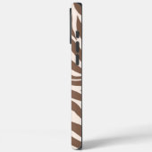 Elegant Zebra Mocha Pattern Case-Mate iPhone Hülle (Rückseite / Links)