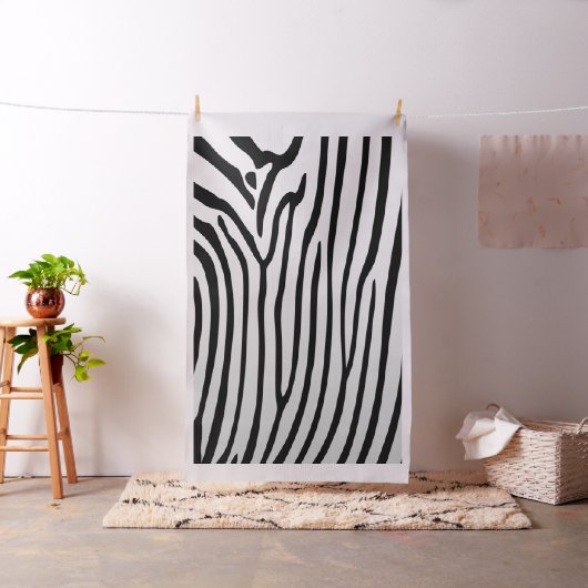 Elegant Zebra Print Fabric Stoff (Beispiel)