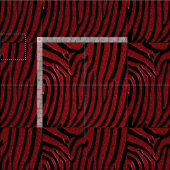 Elegant Zebra Print Fabric Stoff (Kachel)