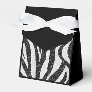 Elegant Zebra Print Favor Box Geschenkschachtel