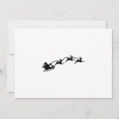 Elegant Zebra Weihnachts-Party Einladung (Rückseite)