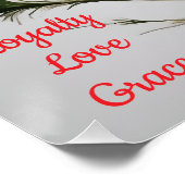 Elegant & zeitlos Januar Geburtskarnation der Blum Poster (Ecke)