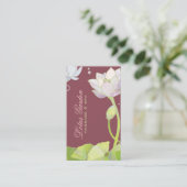 Elegant Zen Lotus Massage | Wellness-Center-Ernenn Terminkarte (Stehend Vorderseite)