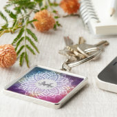 Elegant Zen Mandala Design Personalisiert Schlüsselanhänger (Seite)