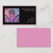 Elegant Zen Yoga Lotus Meditation Chakra Visitenkarte (Vorne/Hinten)