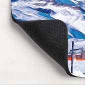 Elegant Zermatt Schweiz Schweizer Alpen Winter Mousepad (Ecke)