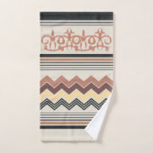 Elegant Zig Zag Badhandtuch Set (Handtuch)