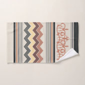 Elegant Zig Zag Badhandtuch Set (Handtuch)