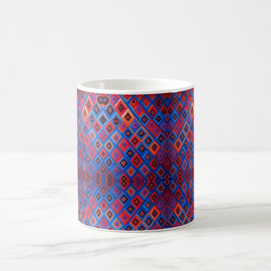 Elegant Zigzag Keramik Tasse (Mittel)