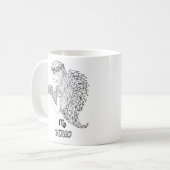 Elegant Zodiac sign Coffee Tasse (Vorderseite Links)