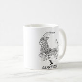Elegant Zodiac sign Coffee Tasse (VorderseiteRechts)