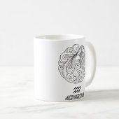 Elegant Zodiac sign Coffee Tasse (VorderseiteRechts)
