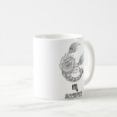 Elegant Zodiac sign Coffee Tasse (VorderseiteRechts)