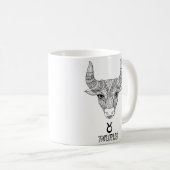 Elegant Zodiac sign Coffee Tasse (VorderseiteRechts)