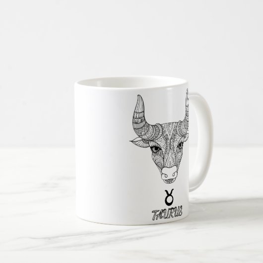 Elegant Zodiac sign Coffee Tasse (VorderseiteRechts)