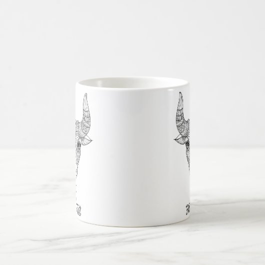 Elegant Zodiac sign Coffee Tasse (Mittel)