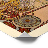 Elegant Zodiac von Alphonse Mucha Print Poster (Ecke)