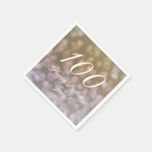 Elegant zum 100. Geburtstag Napkins für sie Serviette (Ecke)