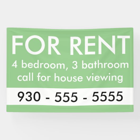 Elegant zum Mieten benutzerdefinierter Real Anwese Banner (Horizontal)