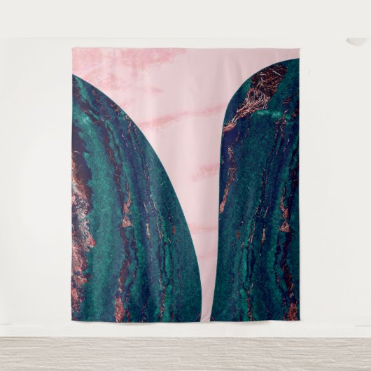 Elegant Zwei-Töne-Marmormuster Wandteppich (Vorderseite)